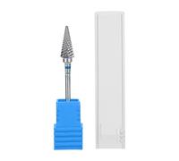 Bonbela Tungsten Steel Nail Art Manucure Drill Bits, Tête de Broyage à Haute efficacité pour la Pédicure électrique, Adaptée aux Ongles, en Verre, en Métal, (Étiquette bleue)