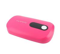 Bonbela Ventilateur de Sèche-Cils, Sèche-Colle D'extension de Cils Rechargeable par USB avec Mini Coup Silencieux, pour Greffer des et Utiliser de la Colle à Ongles (Rose Rouge)