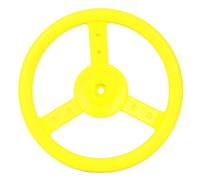 Bonbela Volant en Plastique pour Enfants, Jouet D'aire de Jeu Robuste et Durable avec Fonction Rotative pour Balançoire, Accessoires de Jeu en Plein Air (Jaune)