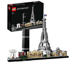 Bonbell Lego Architecture Skyline Collection 21044 Paris Skyline Building Kit with Eiffel Tower Model and Other Paris City Architecture for Build and Display (649 Pieces)