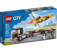 Bonbell Lego City Airshow Jet Transporter 60289 Building Kit; Fun Toy Playset for Kids, New 2021 (281 Pieces)