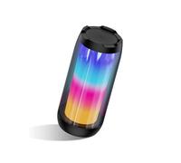 BONBELONG Haut-parleur Bluetooth portable, avec lumières LED, basses améliorées, haut-parleur extérieur pris en charge par carte TF, véritable son stéréo sans fil pour fête, douche et vélo