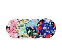 Bonbi Forest Lot de 4 Dessous de Verre avec Citations