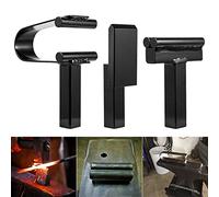 Bonbo Blacksmith Lot de 3 outils de forge pour enclume 2,5 cm avec piquet de coupe à chaud et pli et ressort de remplissage (2,5 cm)