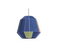 Bonbon 500 Abat-jour pour Lampe à Poser Tons Bleu/Blanc Crème
