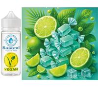 Bonbon glacé à la menthe citron vert arôme concentré - Vegan - Sasami - 100 ml