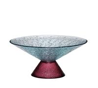 Bonbon - Grand bol en verre - Bleu/Rouge