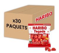 Bonbon Haribo Fraise Tagada Red l'Originale 120 gr - Carton Maxi Lot de 30 paquets