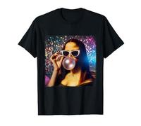 Bonbon Mona Lisa Bubblegum Léonard de Vinci T-Shirt Graphique avec Valeur