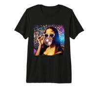 Bonbon Mona Lisa Bubblegum Léonard de Vinci T-Shirt Haut de Gamme