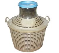 Bonbonne en verre - EMSA - Grand col - 10L - Transparent - Rond