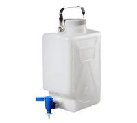 Bonbonne rectangulaire en PEHD Nalgene® avec robinet 9L Carton de 6 100 mm