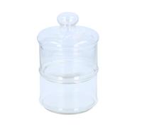 Bonbonnière - ALPINA - Pot en verre - Ø16 cm - Transparent - 2 compartiments