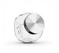 Bonbonnière basculante en verre et acier inoxydable Nixo 0,65 L