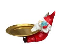 Bonbonnière de Bureau à Bonbons Figurine Père Noël en Résine Support | Assiettes de Service pour Noël Pour Étagère Cuisine Chambre à Coucher Salon Intérieur Boutique Fête et