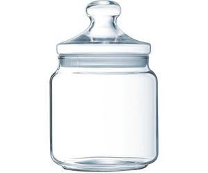 Bonbonnière en Verre, contenance 0,75 litre, de diamètre 10 cm et de hauteur 18 cm, vendue à l'unité.Elégante bonbonnière en verre