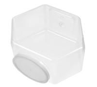 Bonbonnière Hexagonale 4300ml en Plastique Transparent à Couvercle | Design à Vis Stable, Grosse Capacité, pour Biscuits et Haricots, Usage Magasins et Centres Commerciaux