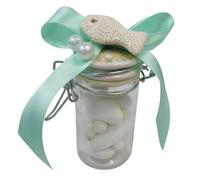 Bonbonnière pour mariage, ligne de mer, bocal en verre faïence