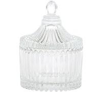 bonbonnière verre strié écrin précieux 9cm - piovacarri 3908 Transparent G