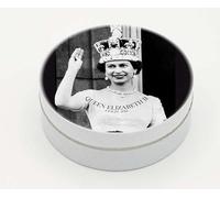 BONBONPRINT Boîte Personnalisée | Boîte de Bonbons saveur Miel | Reine d’Angleterre Elizabeth II | | Famille Royale d’Angleterre (Le salut à la foule)