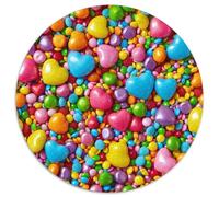 Bonbons 1000 Pièces Puzzle Rond Fantasy World Adultes Et Enfants Célébrités Unique Activité Familiale 1000pcs (67.5x67.5cm)