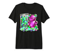 Bonbons à mâcher en Forme d'ours gélifiés Violet T-Shirt Haut de Gamme