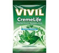 Bonbons à sucer Vivil Creme Life menthe poivrée sans sucre 110g