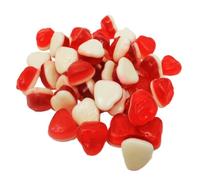 Bonbons aux fruits en forme de cœurs de fraise avec crème sucrée - Remplissage de crème - 300 g