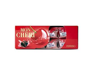 Bonbons chocolat cerise liqueur MON CHÉRI la boite de 16 - 168 g