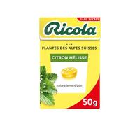 Bonbons citron mélisse RICOLA - la boite de 50 g Lot De 6 - Par Lot