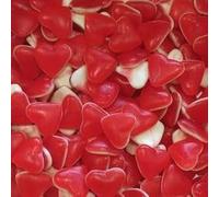 Bonbons Coeurs Rouges Gélatine Halal, Assortiment de Confiseries Douces en Forme de Coeur, 1 Kilogramme