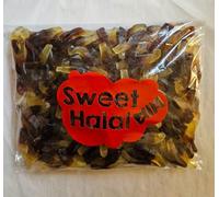 Bonbons COLA Gélifiés LISSE Halal Assortis, Sachet 1kg, Multicolore lisse, Goût Cola, 180 Pièces, Texture Lisse, Format Familial pour Fête et Evènement