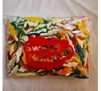 Bonbons CROCODILES Gélifiés LISSE Halal Assortis, Sachet 1kg, Multicolore lisse, Goût Fruits, 180 Pièces, Texture Lisse, Format Familial pour Fête et Evènement