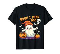 Bonbons drôles d'halloween Ghost Bruh I Mean Boo Skull Pumpkin Candy T-Shirt Graphique avec Valeur