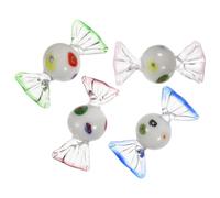 Bonbons en Verre de Style Murano, Lot de 4 Décorations Vintage