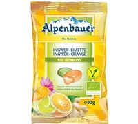 Bonbons fourrés gingembre-citron vert et gingembre-orange vegan BIO 90g Alpenbauer
