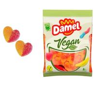 Bonbons gélifiés végétaliens en forme de cœur à la pêche, paquet de 6 (1 kg)