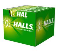 Bonbons Halls LIME FRESH Saveur Citron Vert carton 20 x 33,5 g