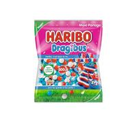 Bonbons Haribo dragibus bleu blanc rouge sachet de 500 g