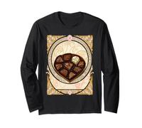 Bonbons Illustration Style Art Nouveau Manche Longue