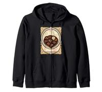 Bonbons Illustration Style Art Nouveau Sweat à Capuche