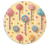 Bonbons Puzzle Rond 1000 Pièces Fantasy World Enfants Encastrement Parfait Qualité Premium Relaxation Activité Artistique Ludique 1000pcs (67.5x67.5cm)