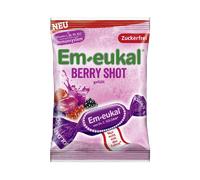Bonbons sans sucre Em-eukal Berry Shot, plaisir fruité aux baies, 75 g