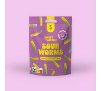 Bonbons sans sucre Sour Worms Sweet-Switch 100g