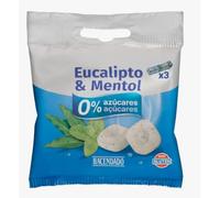 Bonbons saveur eucalyptus et menthol Hacendado 0% sucres Paquet de 3 unités (93 g) - Lot de 6