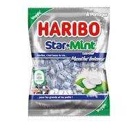 Bonbons Star Mint menthe intense HARIBO - le paquet de 200g Lot De 4 - Par Lot