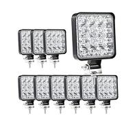 Boncak 10x48w Phare de Travail à LED 12V,Feux de Recul Led,Etanche IP 68,Projecteurs pour voiture, tracteur camion,bateau 12v24v