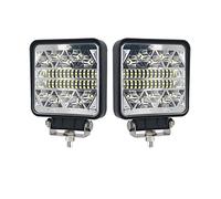 Boncak 2x102w Phare de Travail à LED 12V,Feux de Recul Led,Etanche IP 68,Carré Projecteurs pour voiture, tracteur camion,bateau 12v24v