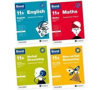 Bond 11+ : Bond 11+ Anglais, Maths, Raisonnement non verbal, Raisonnement verbal Papiers d'évaluation 8-9 ans Offre groupée