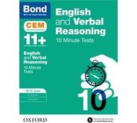 Bond 11+: English & Verbal Reasoning Cem 10 Minute Tests: 10-11 Years (Paperback) Michellejoy Hughes, Bond (Auteur)